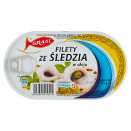 Graal Filety śledzie w oleju 170 g