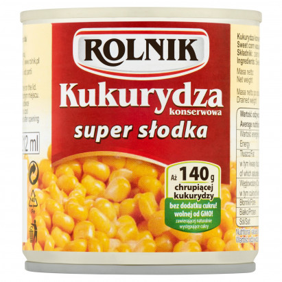 Rolnik Kukurydza konserwowa super słodka 150 g