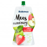 Bakoma Mus owocowy jabłko - truskawka 200 g
