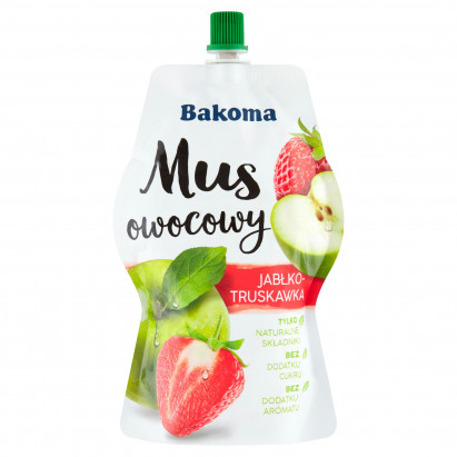 Bakoma Mus owocowy jabłko - truskawka 200 g