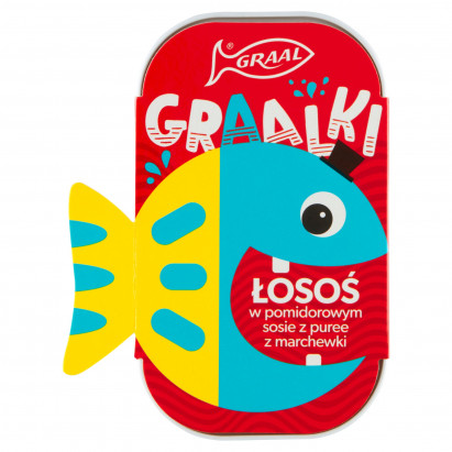 GRAAL Graalki Łosoś w pomidorowym sosie z puree z marchewki 110 g