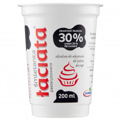 Łaciata Śmietanka pasteryzowana 30 % 200 ml