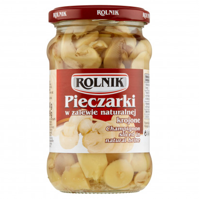 Rolnik Pieczarki w zalewie naturalnej krojone 340 g