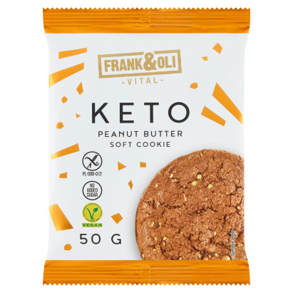 Frank&Oli Ciasteczko keto z pastą orzechową i nasionami szałwii hiszpańskiej 50 g