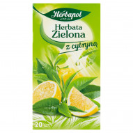 Herbapol Herbata zielona z cytryną 34 g (20 x 1,7 g)