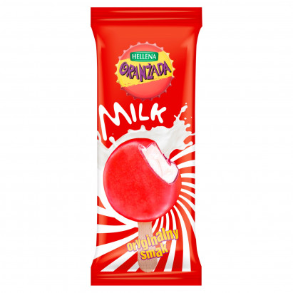 HELLENA Oranżada Lody o smaku śmietankowym w wodnej otoczce o smaku oranżady 90 ml