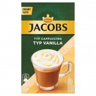 Jacobs Typ Cappuccino typ Vanilla Rozpuszczalny napój kawowy 96 g (8 x 12 g)