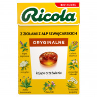 Ricola Szwajcarskie cukierki ziołowe oryginalne 27,5 g