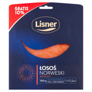 Lisner Łosoś norweski wędzony plastrowany 100 g