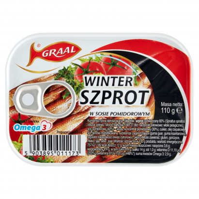 Graal Winter Szprot w sosie pomidorowym 110 g