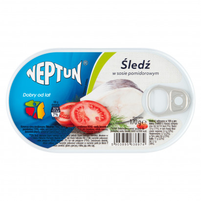 Neptun Śledź w sosie pomidorowym 170 g