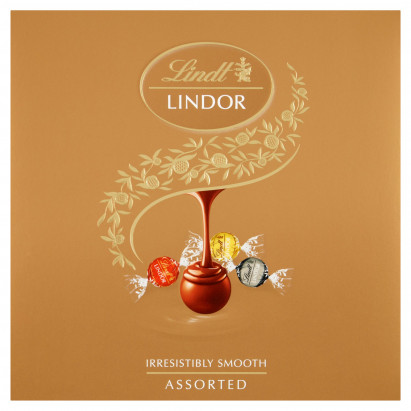 Lindt Lindor Praliny z czekolady mlecznej białej i gorzkiej z nadzieniem 150 g