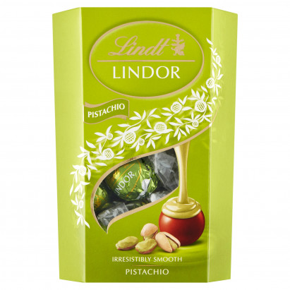 Lindt Lindor Czekolada mleczna z nadzieniem pistacjowym 200 g