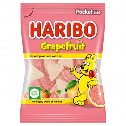 Haribo Grapefruit Żelki o smaku owocowym 80 g