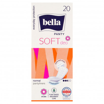Bella Panty Soft Deo Normal Wkładki higieniczne 20 sztuk