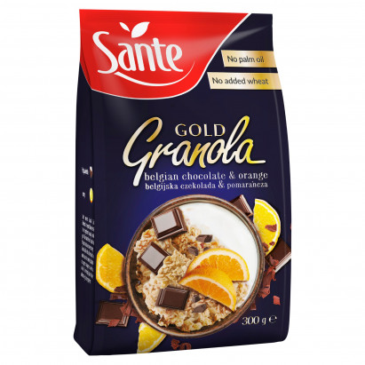 Sante Gold Granola belgijska czekolada & pomarańcza 300 g