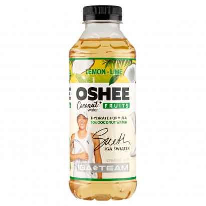 Oshee Coconut Water + Fruits Napój niegazowany cytryna-limonka 555 ml