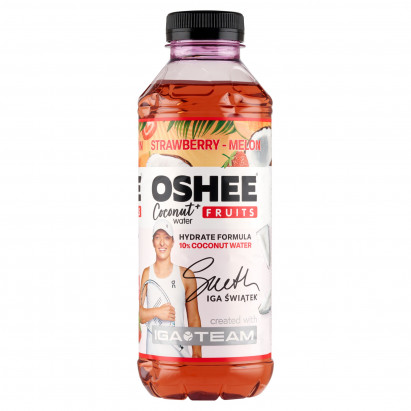 Oshee Coconut Water + Fruits Napój niegazowany truskawka-melon 555 ml