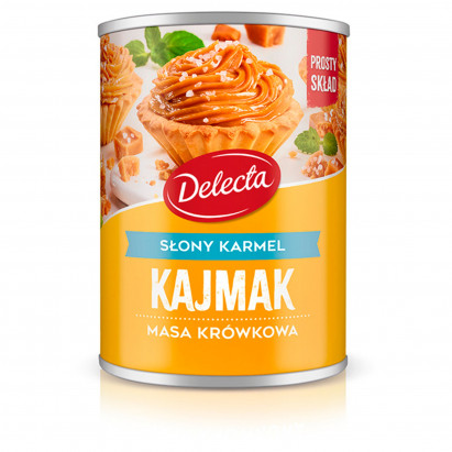 Delecta Kajmak masa krówkowa słony karmel 400 g