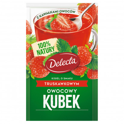 Delecta Owocowy kubek Kisiel smak truskawkowy 30 g