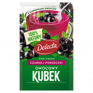 Delecta Owocowy kubek Kisiel smak czarnej porzeczki 30 g