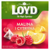 Loyd Herbatka ziołowo-owocowa aromatyzowana o smaku maliny i cytryny 40 g (20 x 2 g)