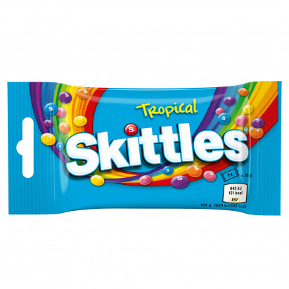 Skittles Tropical Cukierki do żucia 38 g