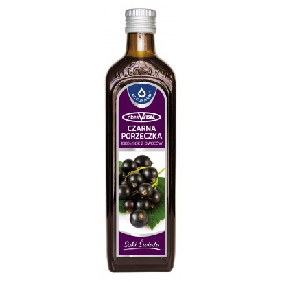 Oleofarm Czarna porzeczka 100% sok z owoców 490 ml