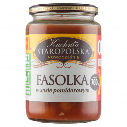 Kuchnia Staropolska Fasolka w sosie pomidorowym 700 g