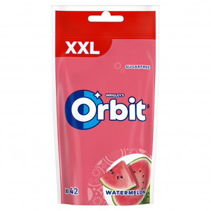 Orbit XXL Watermelon Bezcukrowa guma do żucia 58 g (42 sztuki)
