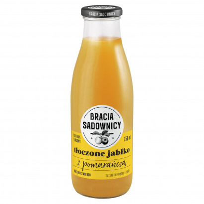 Bracia Sadownicy Sok tłoczone jabłko z pomarańczą 750 ml