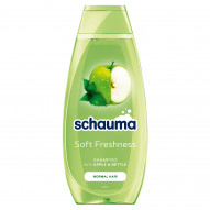 Schauma Soft Freshness Szampon do włosów normalnych jabłko & pokrzywa 400 ml