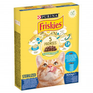 Friskies Sterilized Karma dla kotów z mieszanką łososia i tuńczyka z warzywami 300 g